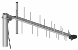 GSM/DSC/UMTS/HSDPA logarithmische Antenne (mit 10 m Kabel + SMA Steckverbinder)