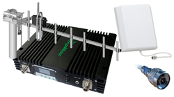 Duální zesilovač signálu Amplitec C23S-LE v setu pro EGSM, 4G/LTE