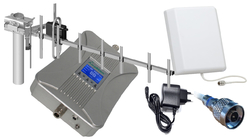 Duální zesilovač signálu Amplitec C17L-LE v setu pro EGSM, 4G/LTE